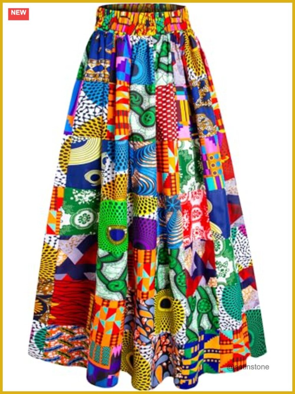 High Waist Pleated A-Line Maxi Skirt with Pockets